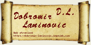 Dobromir Laninović vizit kartica